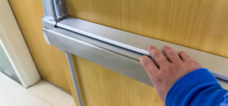 Installing a Push Bar on a Door East Providence